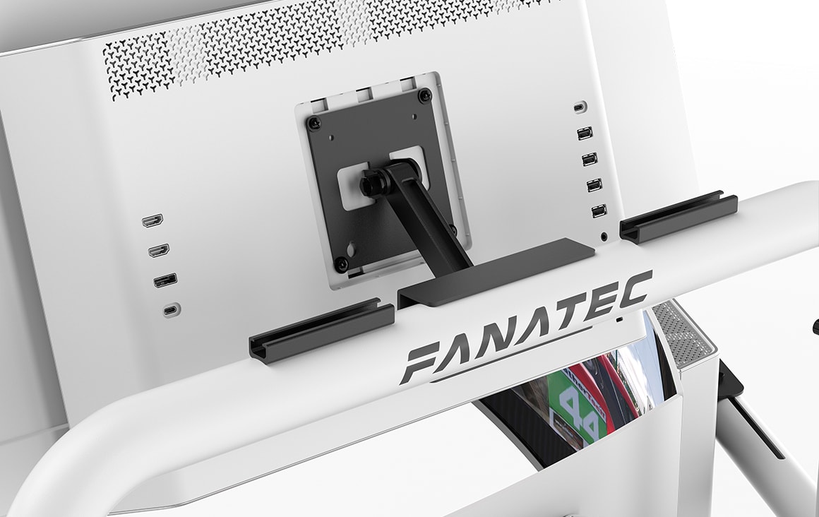 GT Cockpit Monitor Stand - 32-65in (White) | FANATEC