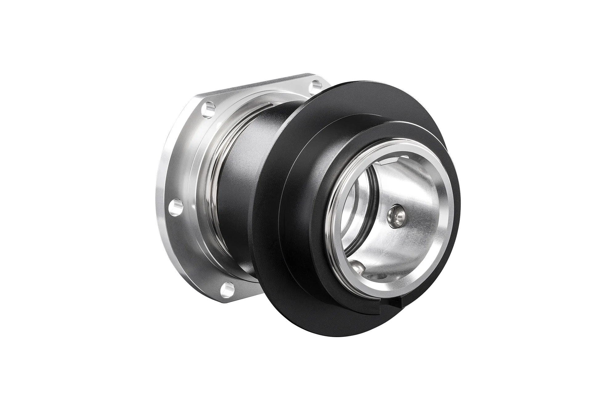 Fanatec QR1 Wheel-Side — corpo em alumínio com manga de liberação preta