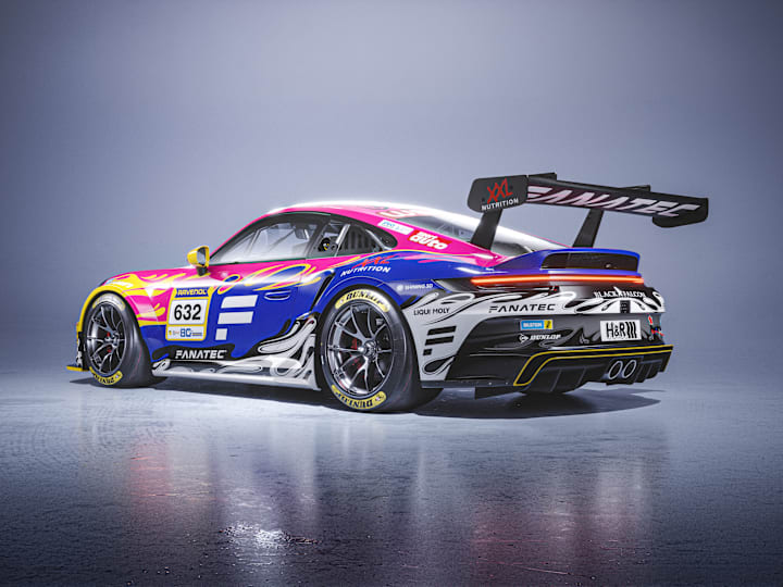 Winning livery design by @cm.industry on the Black Falcon Fanatec Cup Car