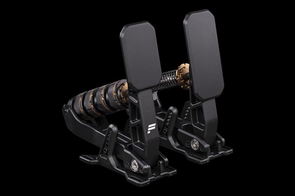 Podium Pedals Sport: the two-pedal configuration with GT-style pedal plates.