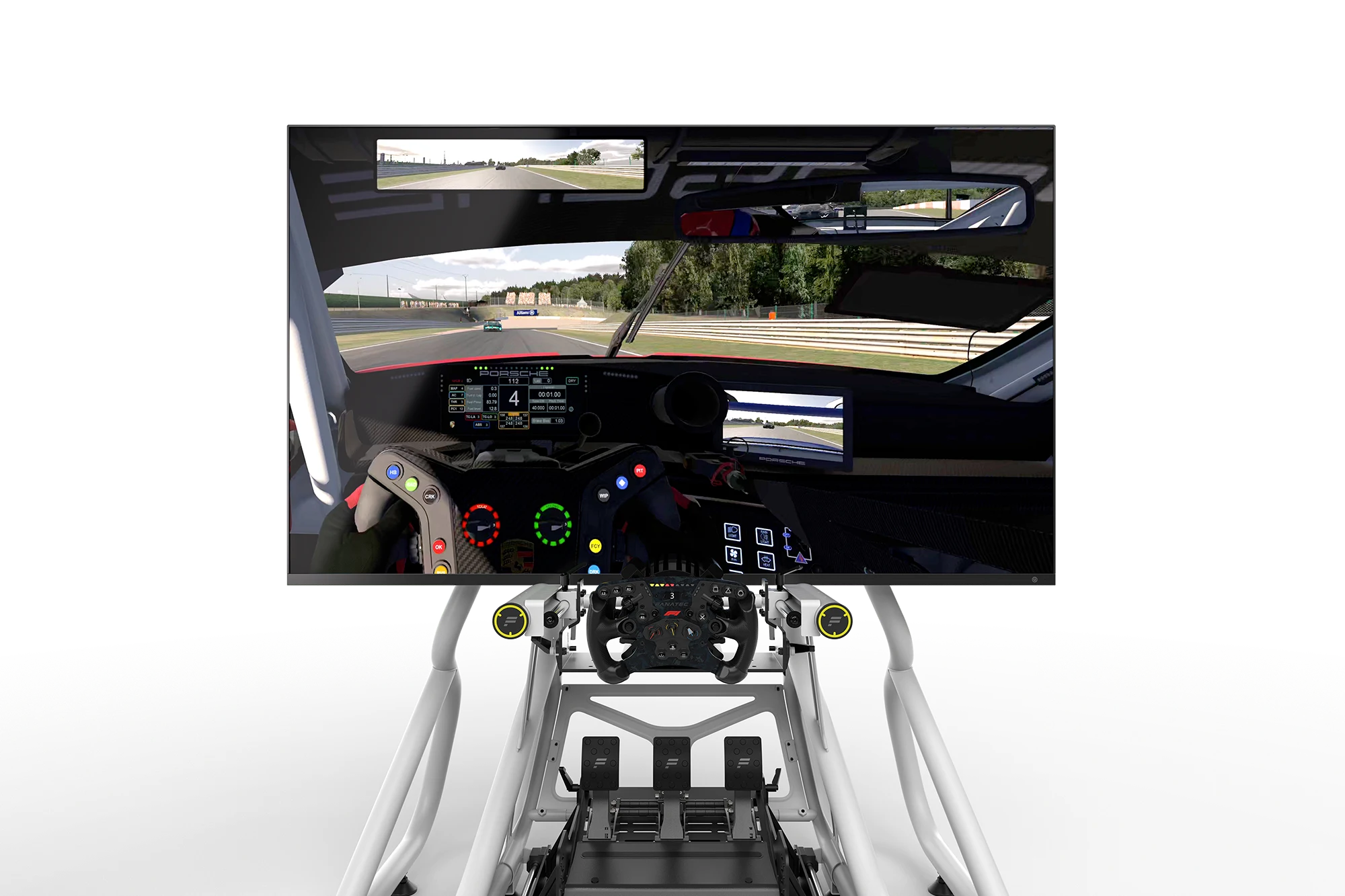 Fanatec GT Cockpit Monitor Stand (bílý) – detail