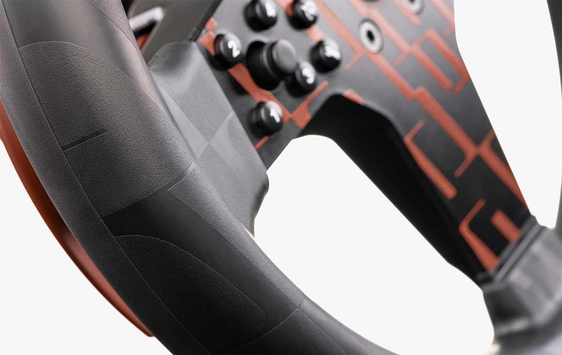 CSL Steering Wheel BMW — close do grip e face