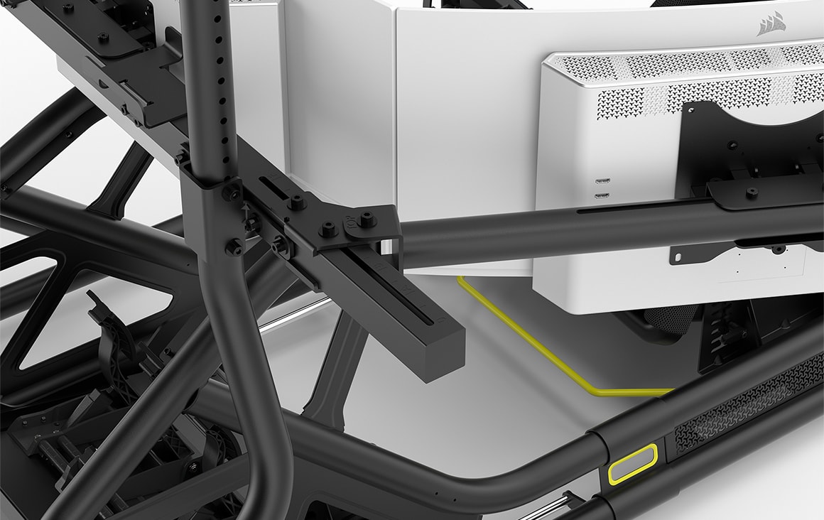 Fanatec GT Cockpit Triple Monitor Expansion Kit (black) – Stabilní konstrukce